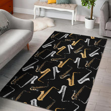 Load image into Gallery viewer, saxophone design pattern Area Rug
