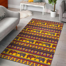 Load image into Gallery viewer, Rhino African Afro Dashiki Adinkra Kente Ethnic Motifs Area Rug
