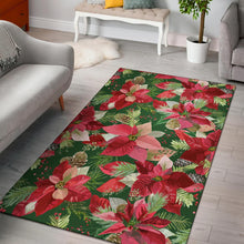 Load image into Gallery viewer, Poinsettia Pattern Print Design POT03 Area Rugs

