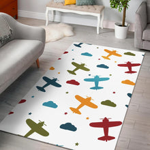 Load image into Gallery viewer, Airplane star cloud colorful Area Rug
