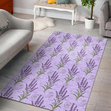 Load image into Gallery viewer, Lavender Pattern Background Area Rug
