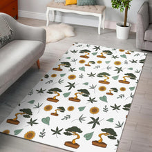 Load image into Gallery viewer, Bonsai Leaves Flower Pattern Area Rug
