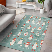 Load image into Gallery viewer, Cute snowman pattern Area Rug
