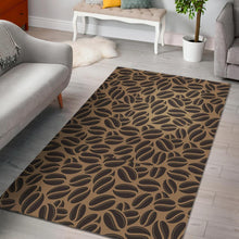 Load image into Gallery viewer, Coffee bean on brown background Area Rug
