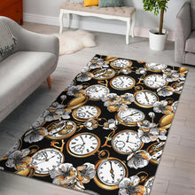 Load image into Gallery viewer, Clock Flower Pattern Area Rug
