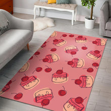 Load image into Gallery viewer, Cake cherry pattern Area Rug

