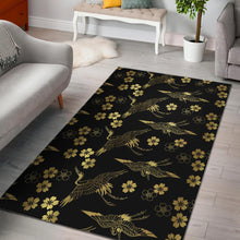 Load image into Gallery viewer, Gold Japanese Theme Pattern Area Rug

