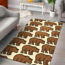Load image into Gallery viewer, Bear Pattern Print Design BE05 Area Rugs
