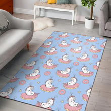 Load image into Gallery viewer, Donut Unicorn Pattern Print Design DN014 Area Rugs

