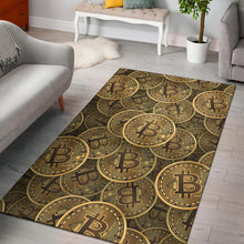 Load image into Gallery viewer, Bitcoin Pattern Print Design DO01 Area Rugs
