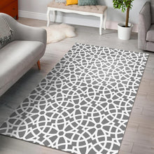 Load image into Gallery viewer, arabic gray pattern Area Rug
