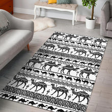 Load image into Gallery viewer, Camel polynesian tribal pattern Area Rug
