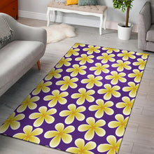 Load image into Gallery viewer, Yellow Plumeria Pattern Print Design PM05 Area Rugs
