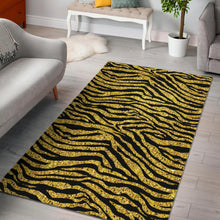 Load image into Gallery viewer, Gold Bengal Tiger Pattern Area Rug
