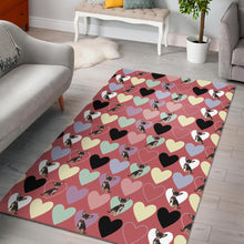 Load image into Gallery viewer, Chihuahua Heart Pink Pattern Area Rug
