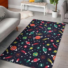 Load image into Gallery viewer, colorful space pattern planet star Area Rug
