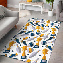 Load image into Gallery viewer, Bowling Ball and Shoes Pattern Area Rug
