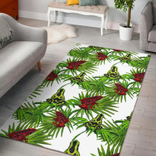 Load image into Gallery viewer, Green Red Frog Pattern Area Rug
