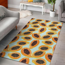 Load image into Gallery viewer, Watercolor papaya pattern Area Rug
