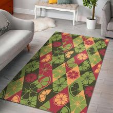 Load image into Gallery viewer, Cool Geometric lime pattern Area Rug
