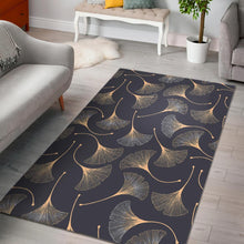 Load image into Gallery viewer, Gold ginkgo leaves Area Rug
