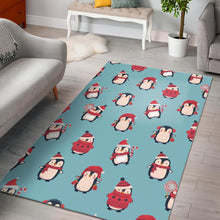 Load image into Gallery viewer, Cute penguin christmas  design pattern Area Rug
