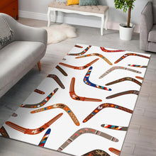 Load image into Gallery viewer, Boomerang Australian aboriginal ornament pattern Area Rug
