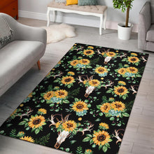 Load image into Gallery viewer, Sunflower Pattern Print Design SF08 Area Rugs
