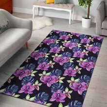 Load image into Gallery viewer, Orchid Pattern Print Design OR010 Area Rugs
