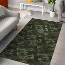 Load image into Gallery viewer, Digital Green camo camouflage pattern Area Rug
