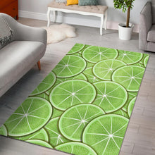 Load image into Gallery viewer, Sliced Lime Pattern Area Rug
