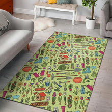 Load image into Gallery viewer, Gardening Pattern Print Design G02 Area Rugs
