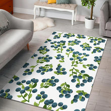 Load image into Gallery viewer, blueberry white background Area Rug
