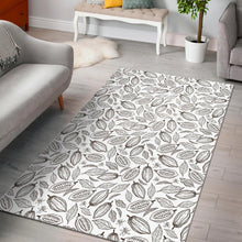 Load image into Gallery viewer, Cocoa beans leaves pattern Area Rug
