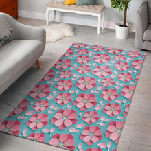 Load image into Gallery viewer, 3D sakura cherry blossom pattern Area Rug
