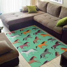 Load image into Gallery viewer, Colorful horses pattern Area Rug
