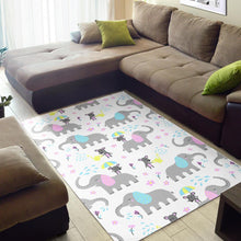 Load image into Gallery viewer, Cute elephant mouse pattern Area Rug
