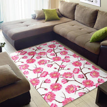 Load image into Gallery viewer, Pink Sakura Pattern Area Rug
