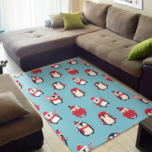 Load image into Gallery viewer, Cute penguin christmas  design pattern Area Rug
