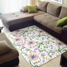 Load image into Gallery viewer, Beautiful pink lotus waterlily leaves pattern Area Rug
