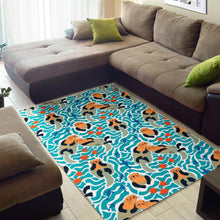 Load image into Gallery viewer, Cute sea otters fishe sea urchin pattern Area Rug
