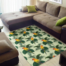 Load image into Gallery viewer, Beautiful parrot palm leaves pattern Area Rug
