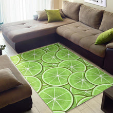 Load image into Gallery viewer, Sliced Lime Pattern Area Rug

