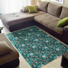 Load image into Gallery viewer, Elephants jungle pattern Area Rug
