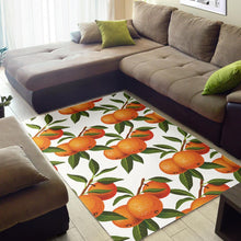 Load image into Gallery viewer, Oranges pattern background Area Rug
