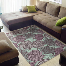 Load image into Gallery viewer, Spider web cobweb design color pattern Area Rug
