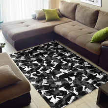 Load image into Gallery viewer, Crow illustration pattern Area Rug
