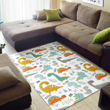 Load image into Gallery viewer, Cute funny kids dinosaurs pattern Area Rug

