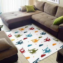 Load image into Gallery viewer, Colorful helicopter pattern Area Rug
