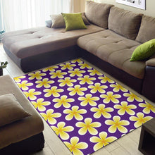 Load image into Gallery viewer, Yellow Plumeria Pattern Print Design PM05 Area Rugs
